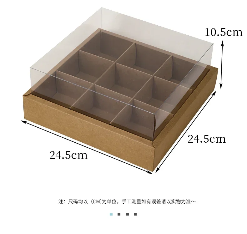 Why 87+ Bakeries Chose This: 10pcs Dessert Grid Boxes with 92% Transparency PET Lids – ... - SKU TDGB1220 - UGI Packaging