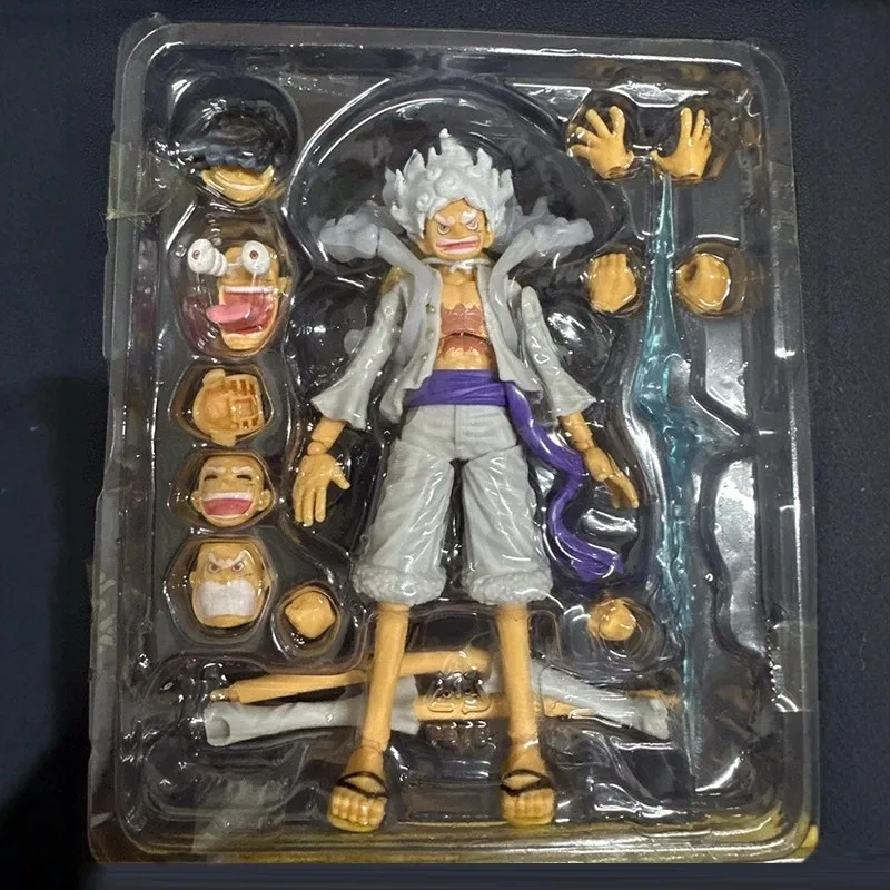 One Piece Shf Monkey D. Ruffy Figur Gear 5, Sonnengott Nika Ruffy Actionfigur, PVC-Modell, Dekoration, Geburtstag, Spielzeug, Geschenke