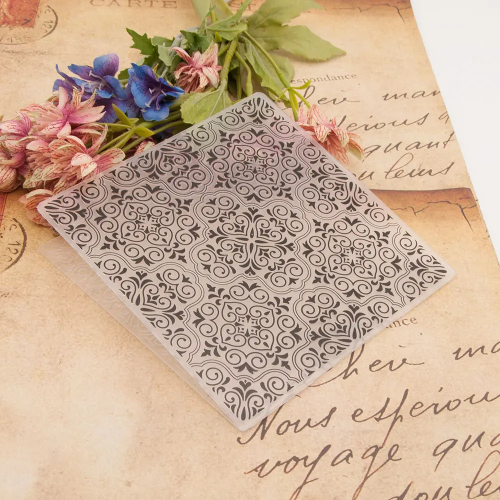KSCRAFT Pattern Plastic Embossing Folders for DIY Scrapbooking Paper Craft/Card Making Decoration Supplies plastic embossing folder embossing folder