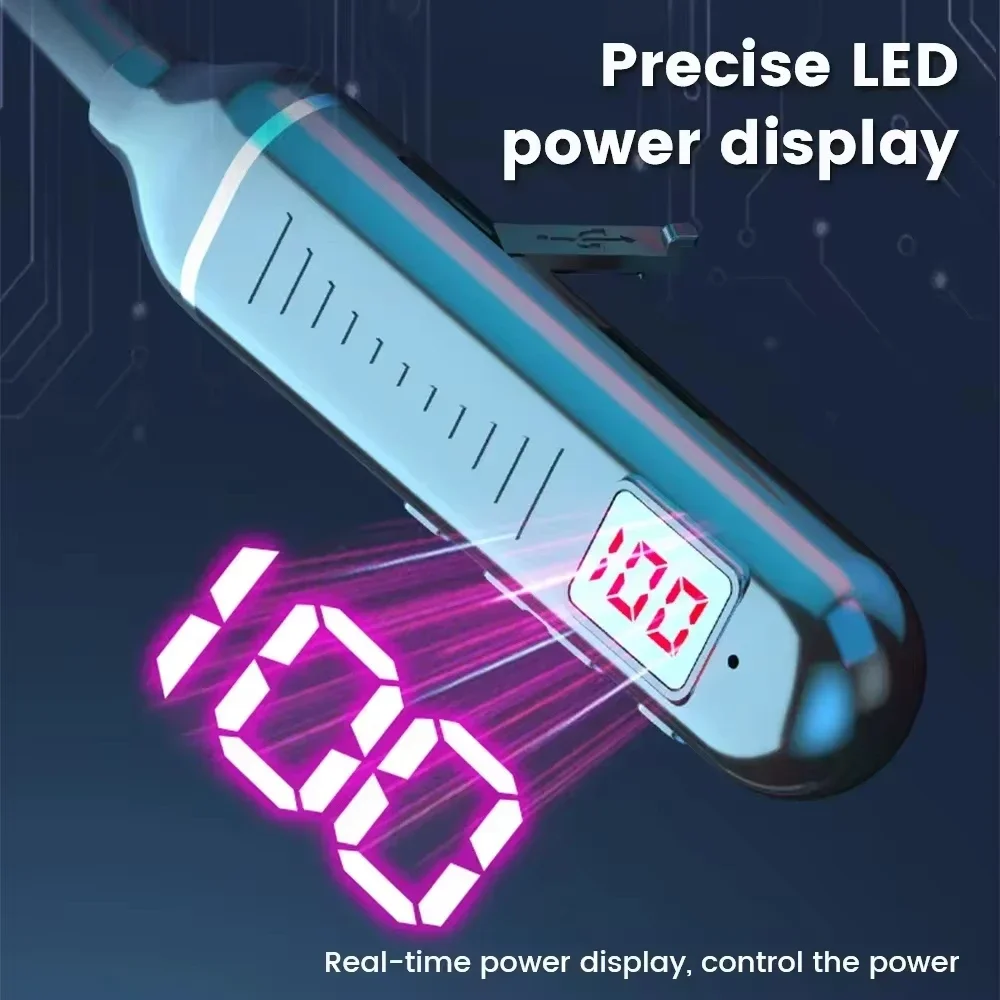 Bluetooth 5.3 Earphones Wireless Neckband Headphones Gaming LED Display HIFI Headset Sports TWS Earbuds With Mic TF Card