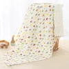 Premium Quality 6-Layer comfortable Cotton Muslin Baby Solid color Swaddle Blanket Hypoallergenic Soft and Breathable Blanket 6