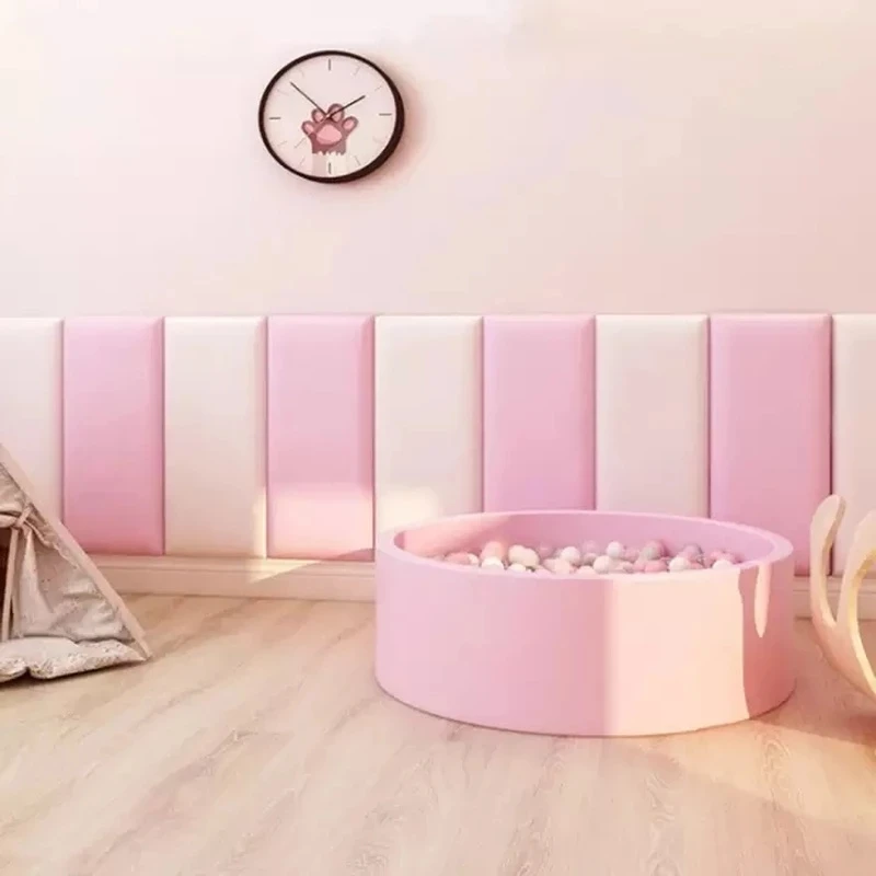 Anti-collision Soft Tatami Back Wall Cushion Pad Wall Sticker Anti-bump Decoration Self-adhesive Background Wall Wall Decor