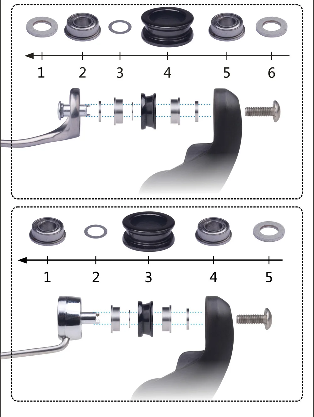 Spinning Fishing Reels Fishing Reels For Shimano Reel Fishing Reel Repair Kit Fishing Care Accessories SIC Line Roller Bearing Replacement