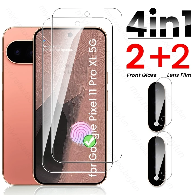 Universal 8-in-1 Tempered Glass Screen Protector and Camera Lens Shield