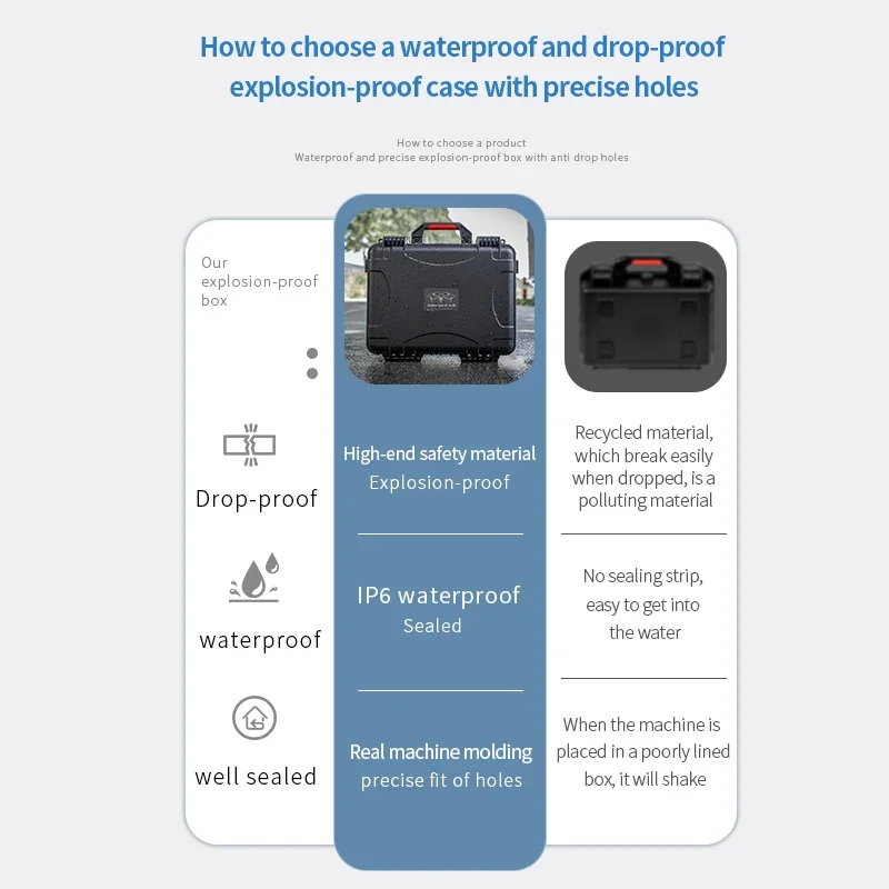 Air 3S Carrying Case for DJI Air 3S Drone Accessories Storage Case Waterproof Hardshell Box Portable Suitcase for DJI RC 2/RC N3