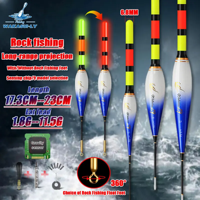 Flotador De Pca LED Electrónico Con Batería, Boya Vertical
