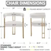 Dining Room Chairs Set of 4 with Arms Glam Barrel Chairs with Gold Chrome Legs Velvet Modern Side Chairs 2