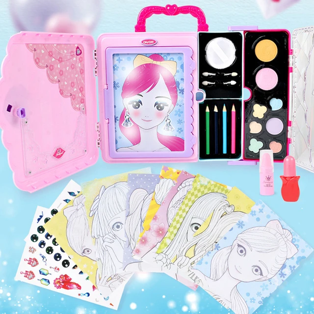 2 Pcs Girls Makeup Kit - Kit de maquillage pour filles - Kit de