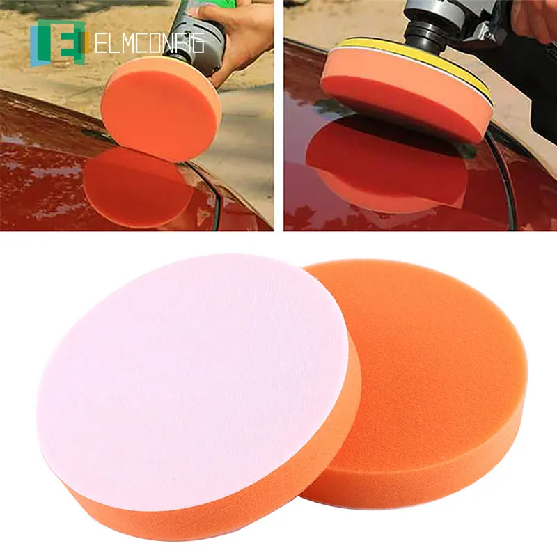 

10Pcs 6"(150mm) Sponge Polishing Buffing Waxing Pad Kit Tool For Car Polisher Buffer Orange