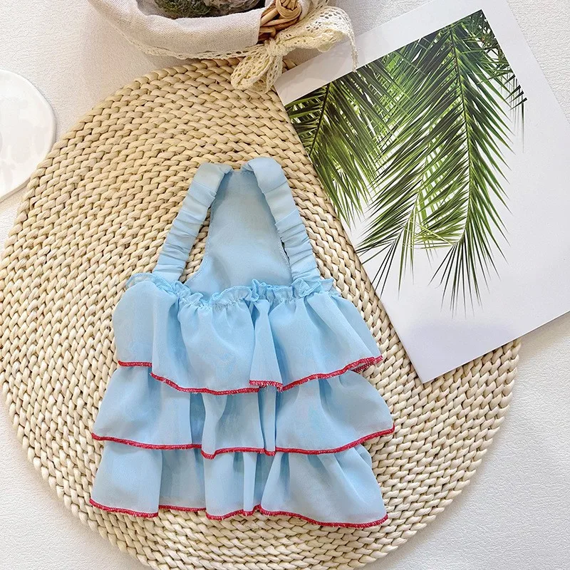 Summer Pet Dog Dress Skirt Thin Mesh Dogs Clothes For Small And Medium Chihuahua French Bulldog Yorkshire Costume Perro