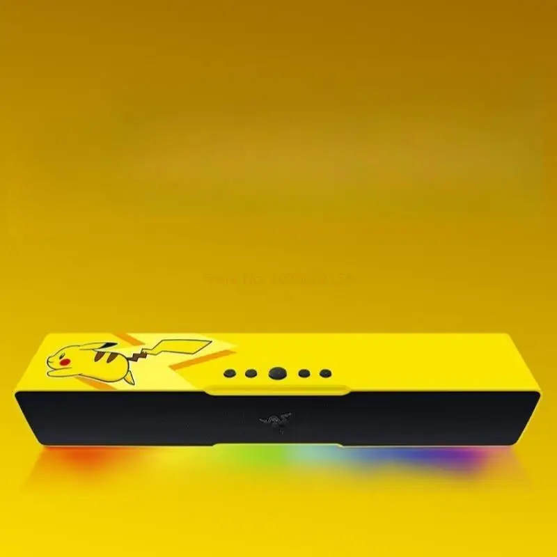 Razer Pokemon Pikachu Bluetooth Speaker Rgb Light Effect With Heavy Bass Stereo Usb For Phone Pc