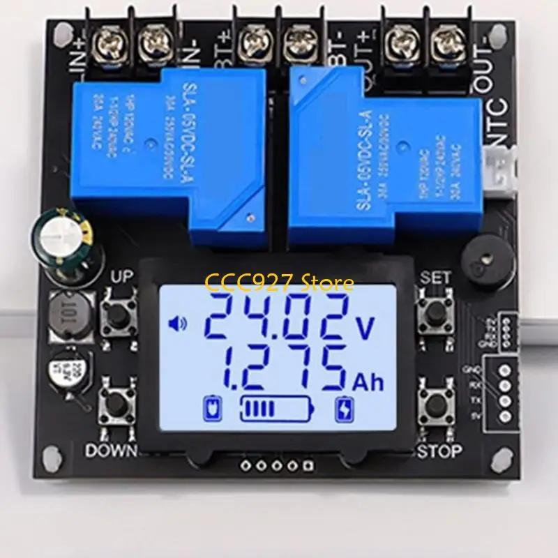 B03F 30A 릴레이 전압 보호기 LCD 디스플레이 리튬 산성 배터리 용 자동 컷오프 스위치 DC10V 110V DIY 애플리케이션