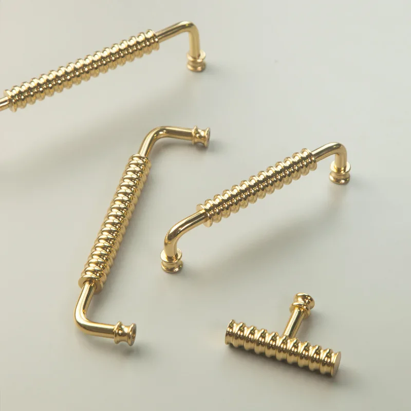 

Exquisite 10PCS Solid Pure Brass French Rope Furniture Handles Drawer Knobs Cupboard Wardrobe Dresser TV Wine Cabinet Pull Knobs