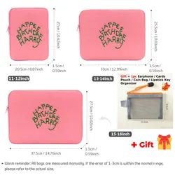 Chic and Stylish Laptop Sleeve for Notebooks and Tablets (Pink and gift)