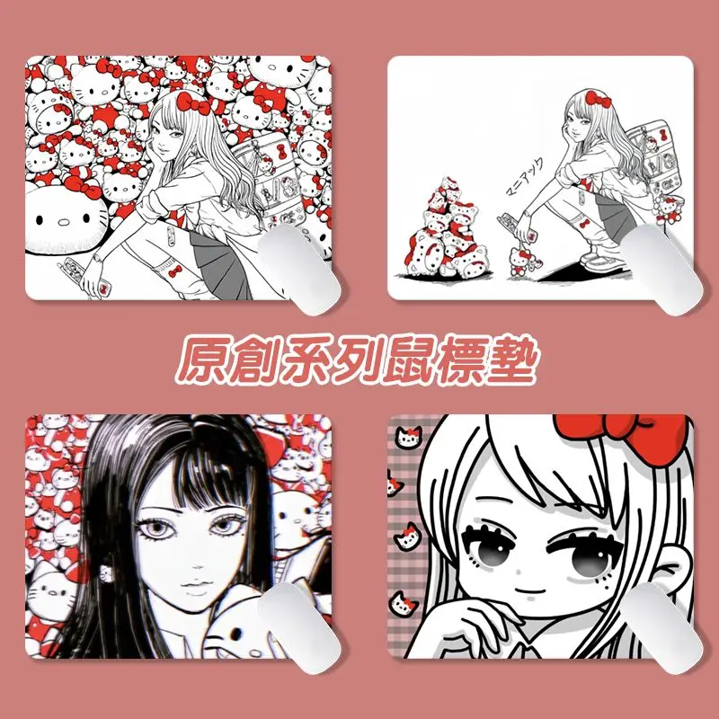 Cartoon-Tomie-Junji-Ito-Hello-Kitty-Mouse-Pad-Creative-Print-Office ...