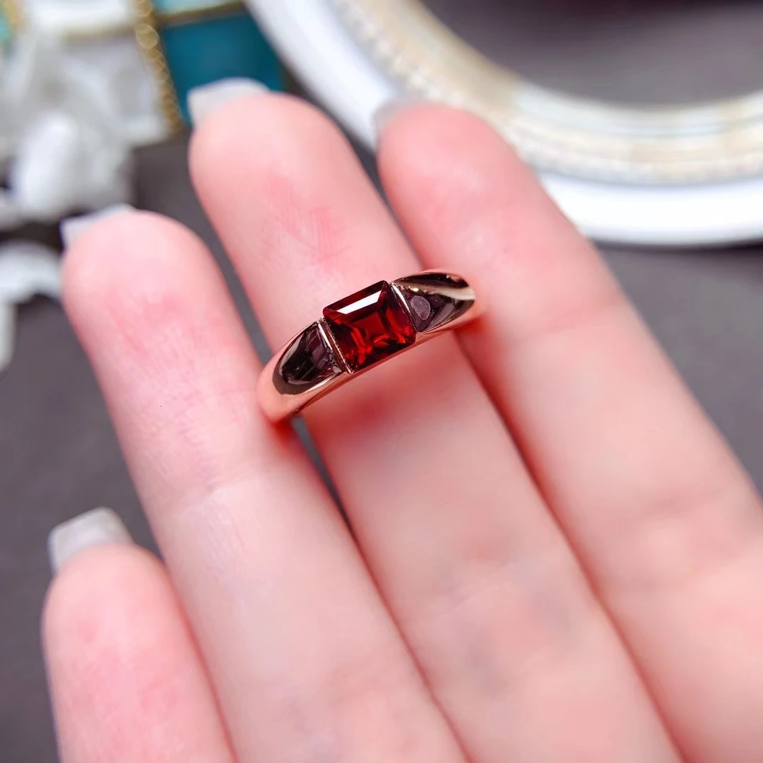 MeiBaPJ Fine Quality Natural Red Garnet Gemstone Fashion Heart