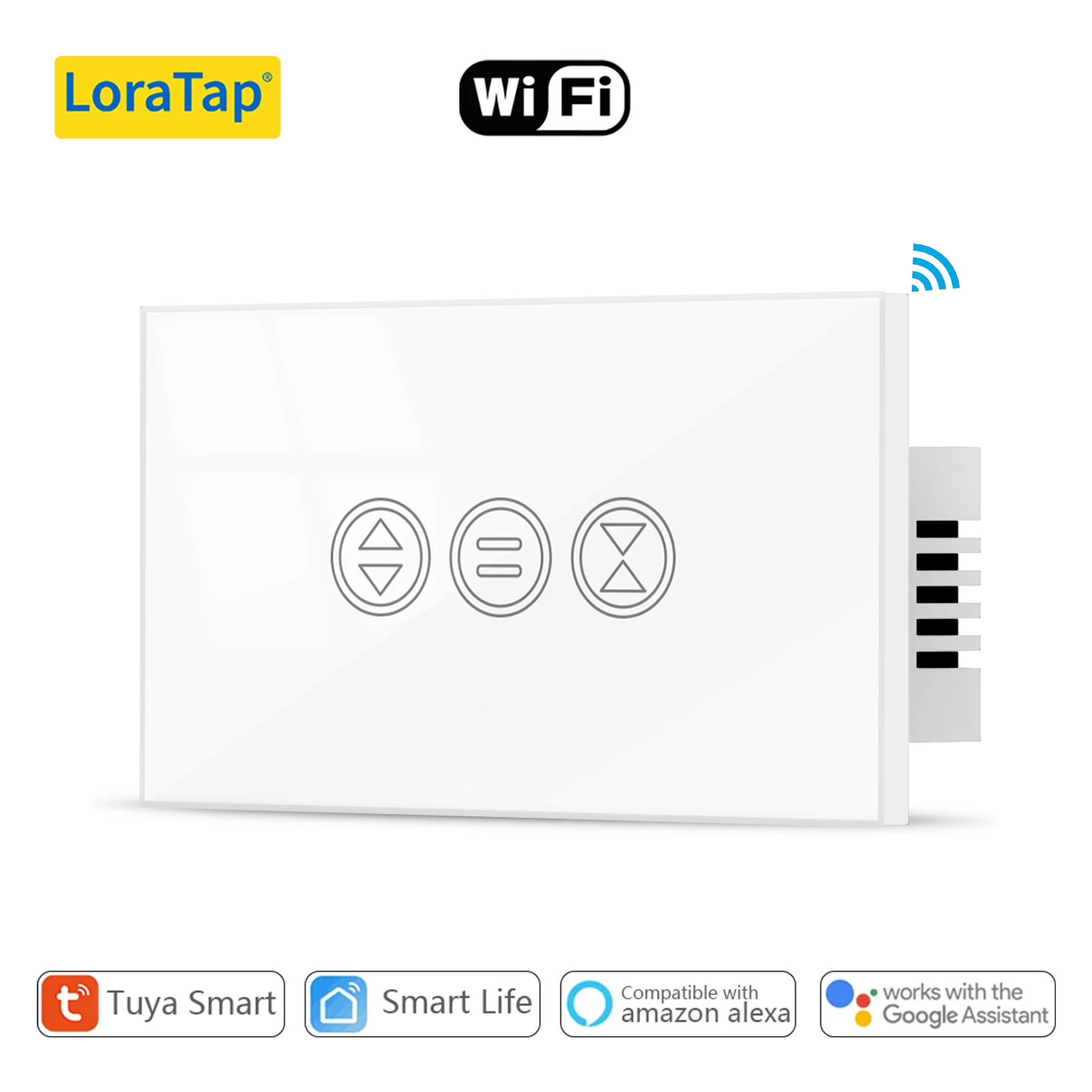 투야 커튼 롤러 셔터 미국 120 표준 스위치, 스마트 라이프 리모컨 모터, 작동 시간 설정, 구글 어시스턴트 알렉사