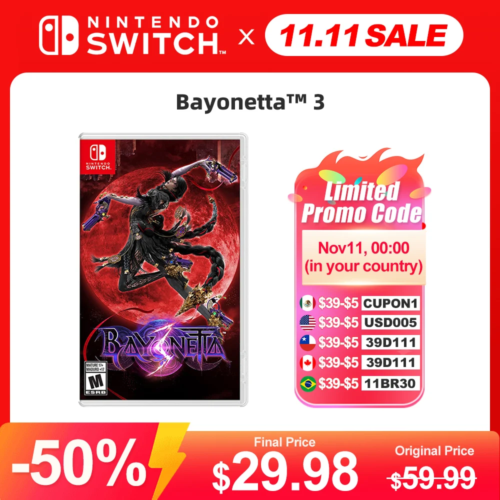Nintendo Switch Game Bayonetta 3 Nintendo Switch Game 100% Official Original Physical Game Card Action Genre for Switch OLED Lite Console