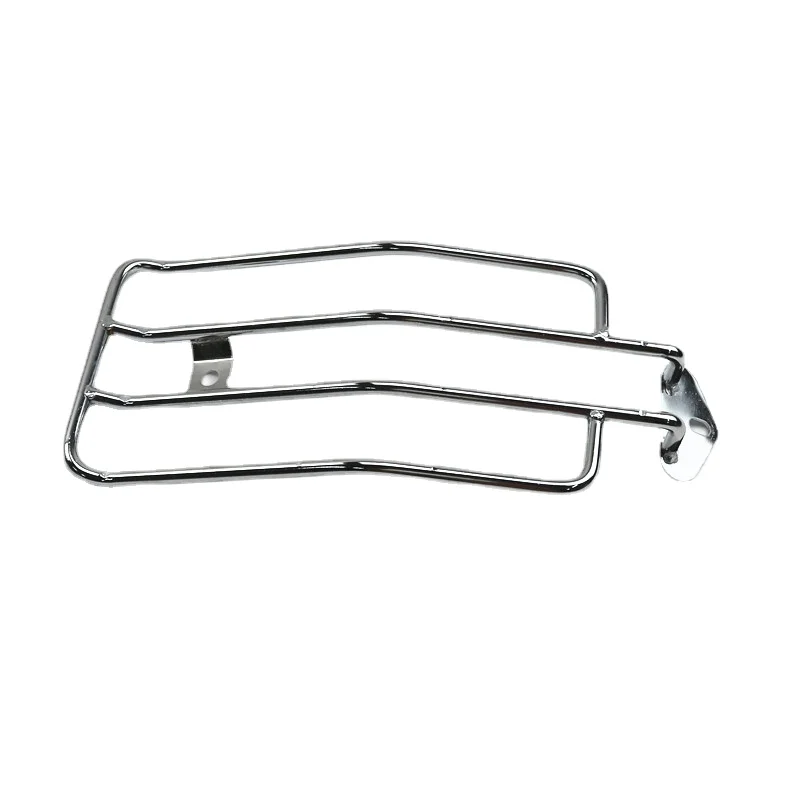 Chrome Solo Luggage Fender Rack For Sportster XL 883 85-03 Triumph America 85-11