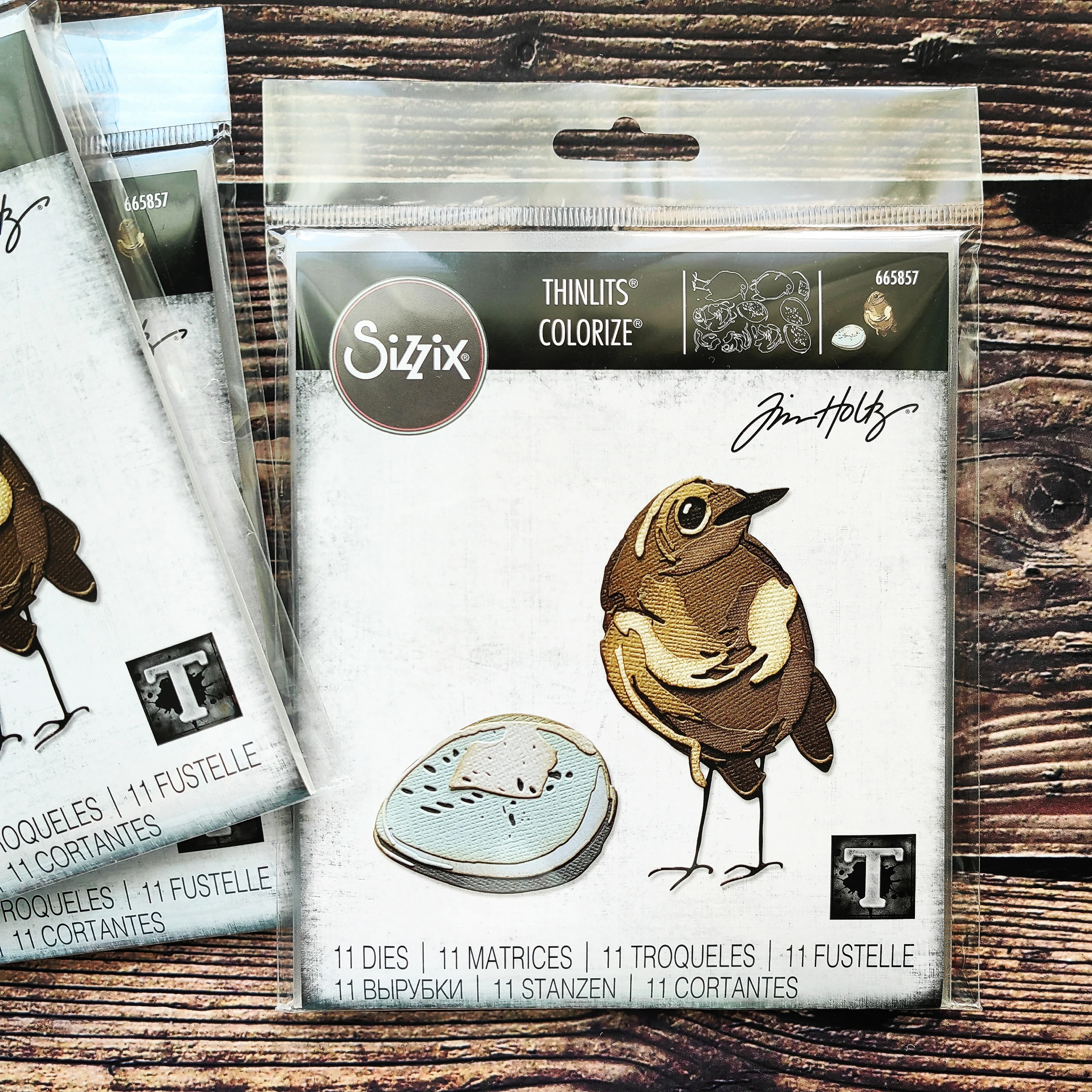 

Sizzix 665857 Thinlits Die Set 11PK - Bird & Egg, Colorize by Tim Holtz