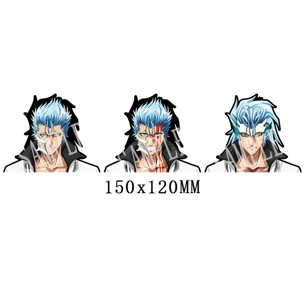 BLEACH Grimmjow Jaegerjaques Motion Car Stickers Waterproof Decals Laptop Refrigerator Suitcase Wall Car Decor Gift Anime Motion Stickers