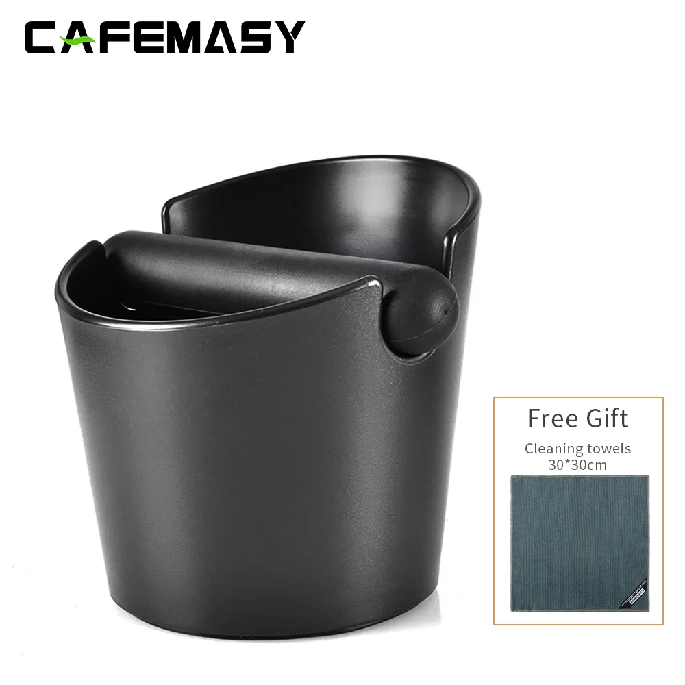 

Coffee Knock Box Shock-Absorbent Espresso Grounds Bucket for Barista Coffee Grind Anti-slip Espresso Dump Bin Grind Waste Bin