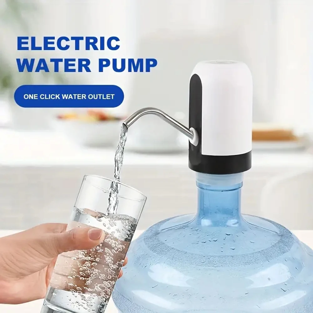 Electric Water Pump Dispenser Automatic Suction Water Withdrawal Home Vat of Mineral Water Quick of Kitchen Office USB Charing