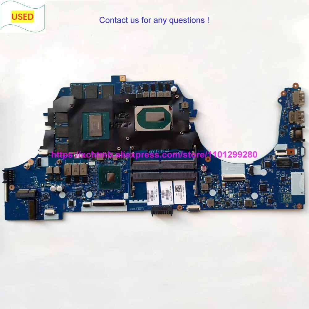 

Бывший в употреблении телефон i7-9750 CPU GTX1660Ti/6GB GPU для игрового ноутбука HP Pavilion 17-cd Series Материнская плата FPC70 L58846-001