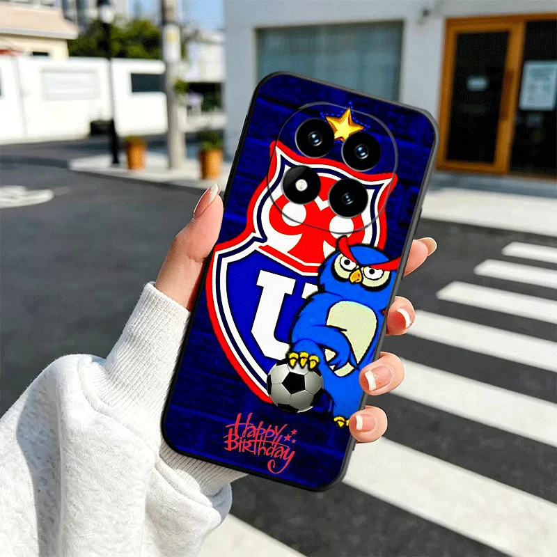 Chile University Logo Soft Phone Case - Black Protective Cover
