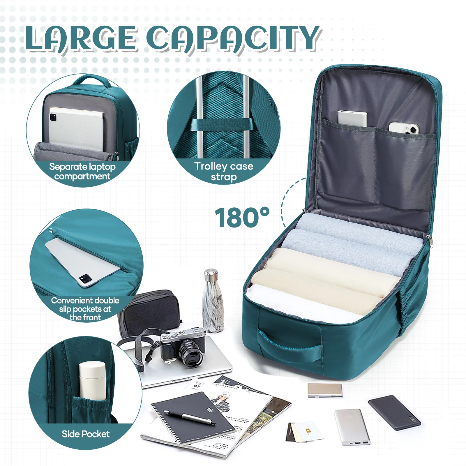 Vacuum Clothing Storage Bag with Manual Pump, Ryanair Hand Luggage 40x30x20 Travel Backpack, Vacuum Backpack Travel Cabin Bag