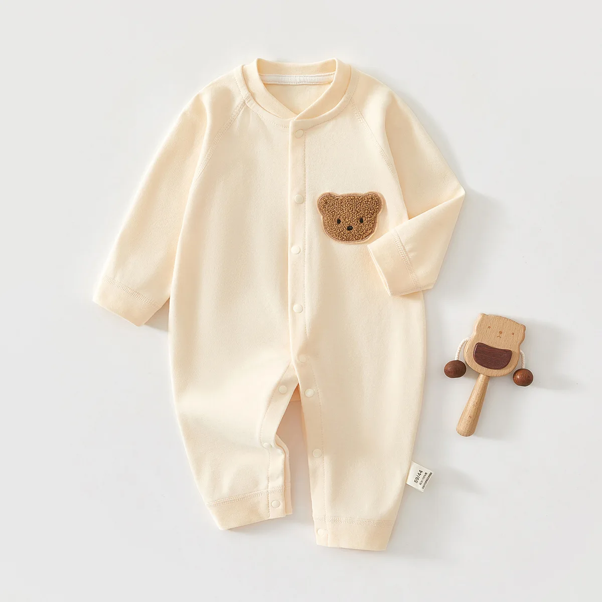 Newborn Baby Clothes - 100% Cotton Long Sleeve Onesie, Snug Winter Pajama Sleepsuit for Infants, Unisex Soft Bodysuit