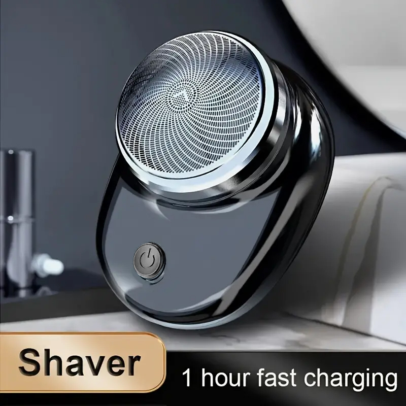 Portable Cordless Detachable Shaver Facial Beard and Body Hair Trimmer, Electric Shaver Rechargeable Mini Pocket Travel Shaver