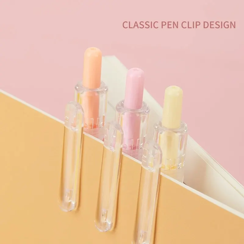 Highlighter Pen ZUI XUA Press 6-color Set Protect Appearance Value Highlight Key Student Specific Colors