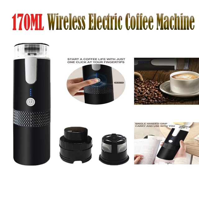 Portable Wireless Electric Coffee Machine Built-in Battery Rechargeable  Outdoor Travel Car Home Automatic Coffee Maker 