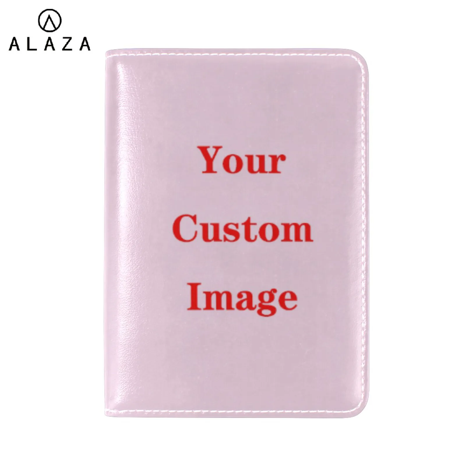 

Custom image Passport Cover Wallet Bag Men Women Genuine Leather Id Address Holder Portable Boarding Travel Accessories