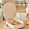 220V Electric Baking Pan Home Double-sided Heating Hanging Pancake Machine Pie Pizza Bak Pan 3 Gear Adjust Grill Machine 1400W 2