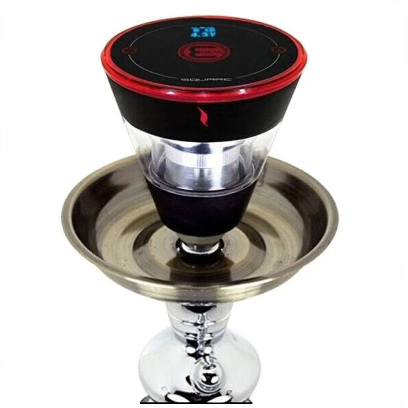 Square Hookah Bowl Set Rechargeable Electric E-Head for Tobacco Shisha Water Pipe 420 Smoking Accessories