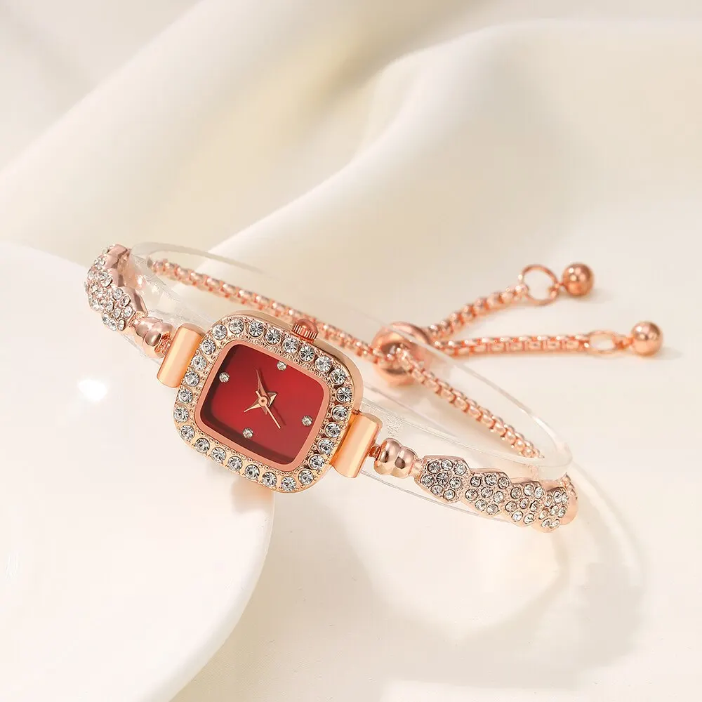 طقم فاخر ساعة + اكسسوار ( 5 قطع )