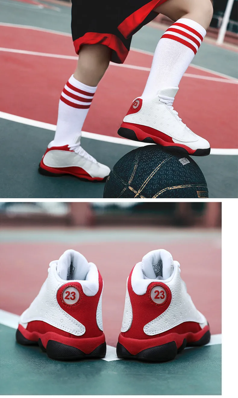 PINSEN 2019 Children Basketball Shoes For boys Sneakers Non-slip Casual Kids Shoes Boy Girls Sneakers Breathable Sport Shoes (15)