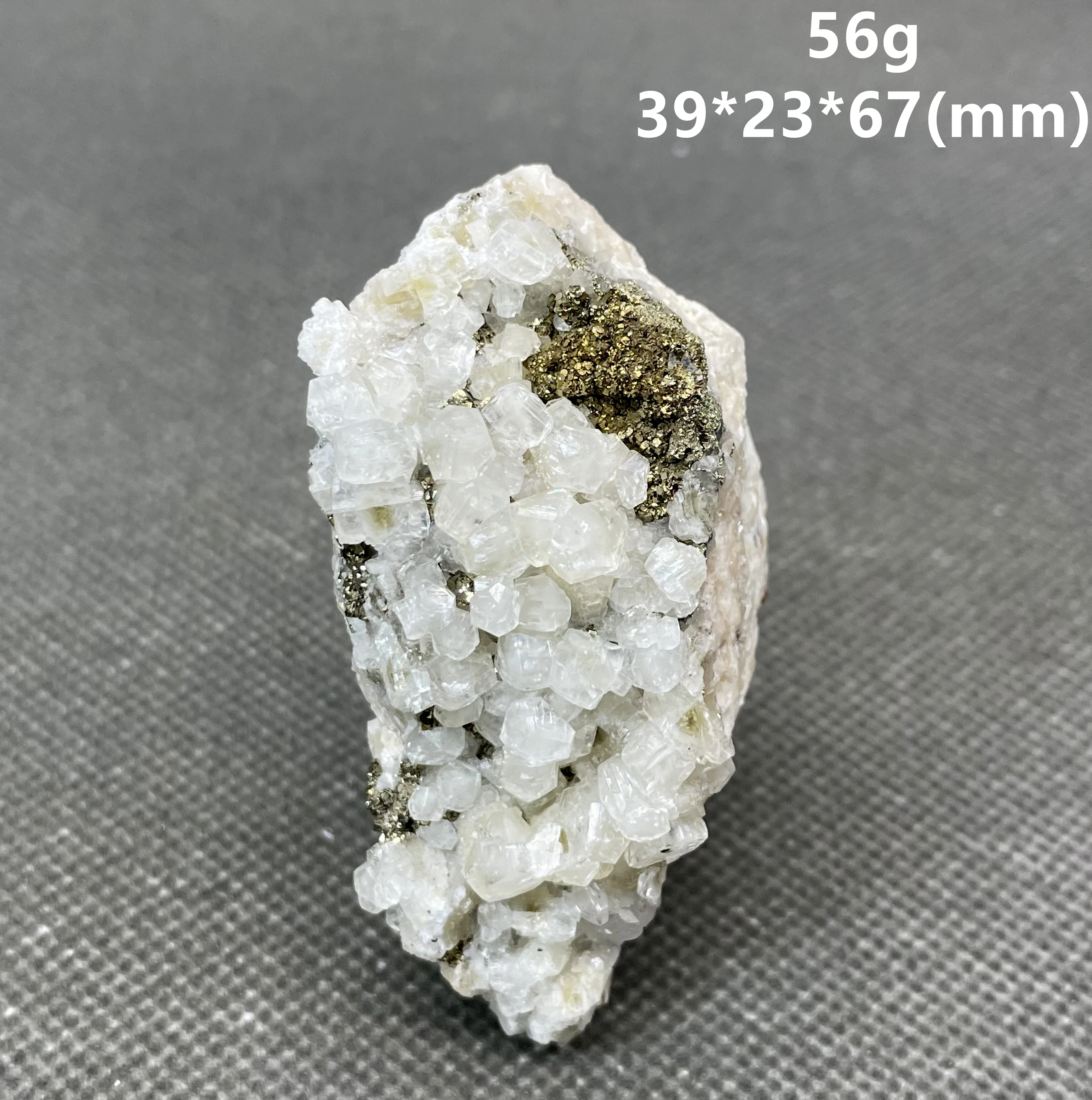 Natural Fluorescent calcite and pyrite Symbiotic  mineral specimen + healing quartz crystals and stones rock gemstone 6