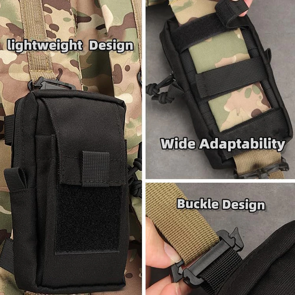 Tactical Phone Holster,Molle EDC Belt Organizer Molle Pouches Waterproof Waist Bag, Outdoor Hunting Camping Trekking Traveling 5