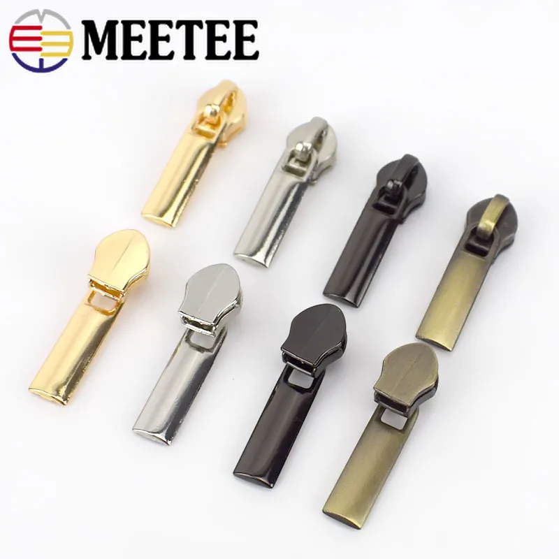 100pcs Meetee 3 Coil Zipper Sliders for Nylon Zipper DIY Bags Garment