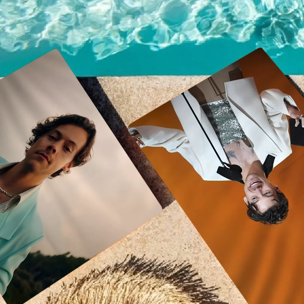H-Harry S-Styles  Microfiber Printed Beach Towel Mountain Climbing Yoga Beach Swimming Running Absorbent Soft Towel 4