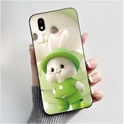 Luxury Cute Love Rabbit Cartoon Shockproof Silicone Back Cover Case for ZTE Blade A3 (2020) (HEI - TPU125)