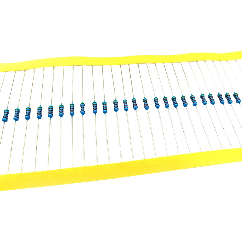 1% Metal Film Resistors 1/2W 1&Omega;~4.7M&Omega; 0.5W 4.7 10 47 100 200 470 910 1K 4.7K 10K 22K 100K 220K 470K 910K 1M 2.2M ohm 50pcs