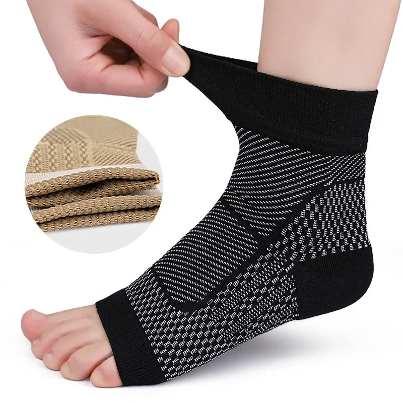 Compression Socks Ankle Support Ankle Support Brace 1Pair Compression Socks Ankle Support Pain Relief Ankle Brace Sleeve Foot Anti-Fatigue Plantar Fasciitis Sport Running Yoga Sock