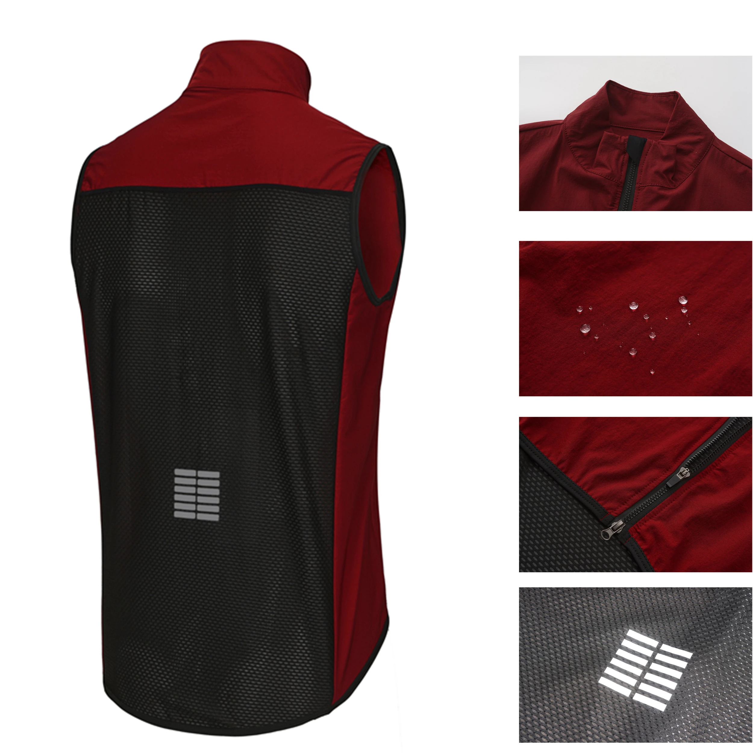 Rsantce Men Women Windproof Waterproof Sleeveless Cycling Jacket-Lightweight Bike Vest Jerseys Bicycle Clothing cycling jacket,cycling clothes
