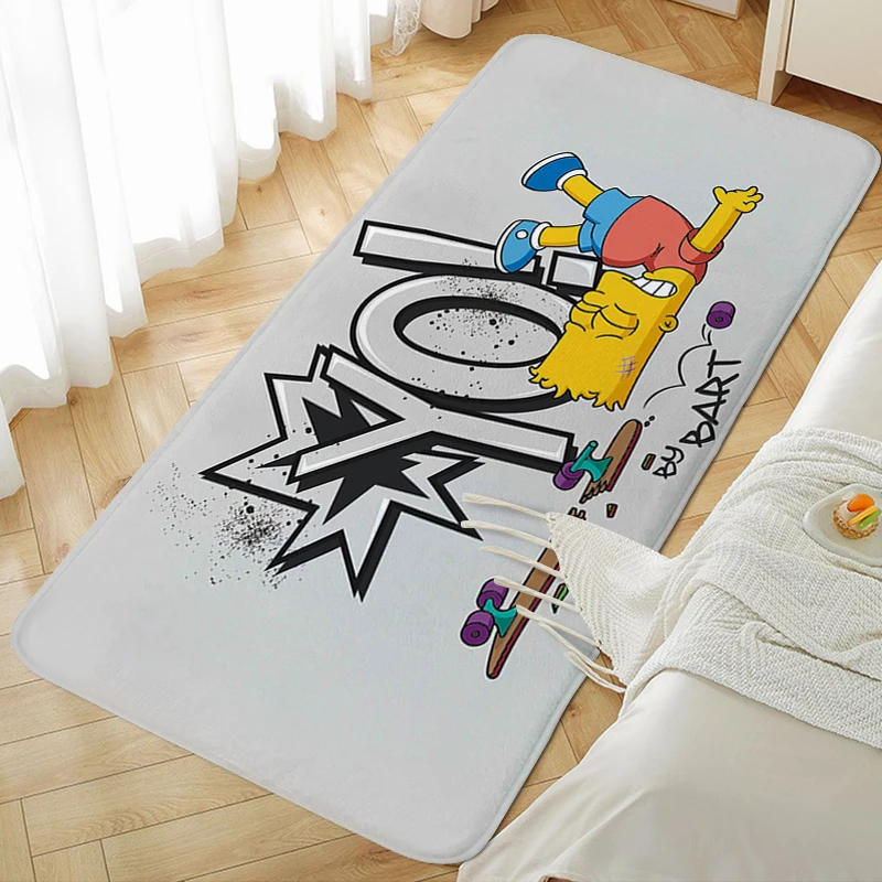 

Bathroom Mat S-Simpsons Hallway Carpets for Living Room Custom Kids Bedroom Kitchen Treadmill Rugs Soft Doormat Entrance Door