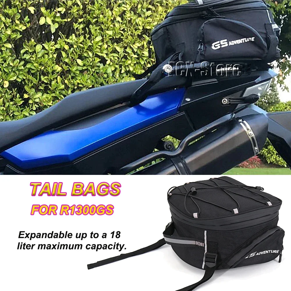 

New Motorcycle Accessories Nylon Black Waterproof Tail Bags Back Seat Bags Handbag For BMW R1300GS R 1300 GS R1300 GS r1300gs