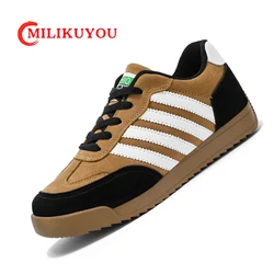 Mens Sneakers Breathable Mesh Running Footwear Fashion Pig Leather Board Lightweight Tennis Luxury shoes Male Zapatos Deportivos